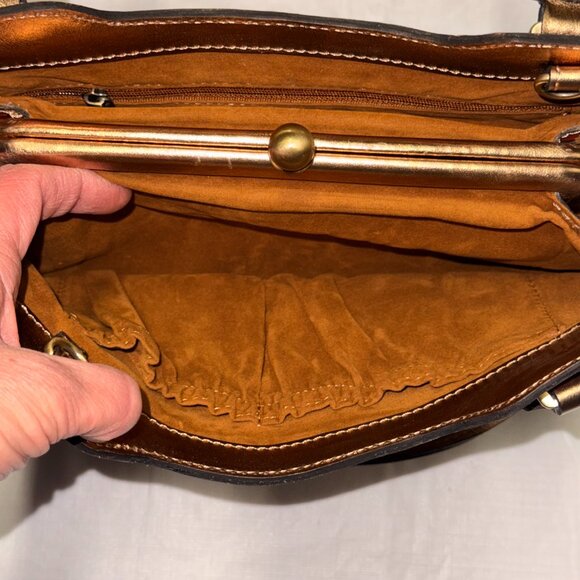 Patricia Nash "Vattaro" Frame Bag Italian Pheasant Print - Picture 7 of 8